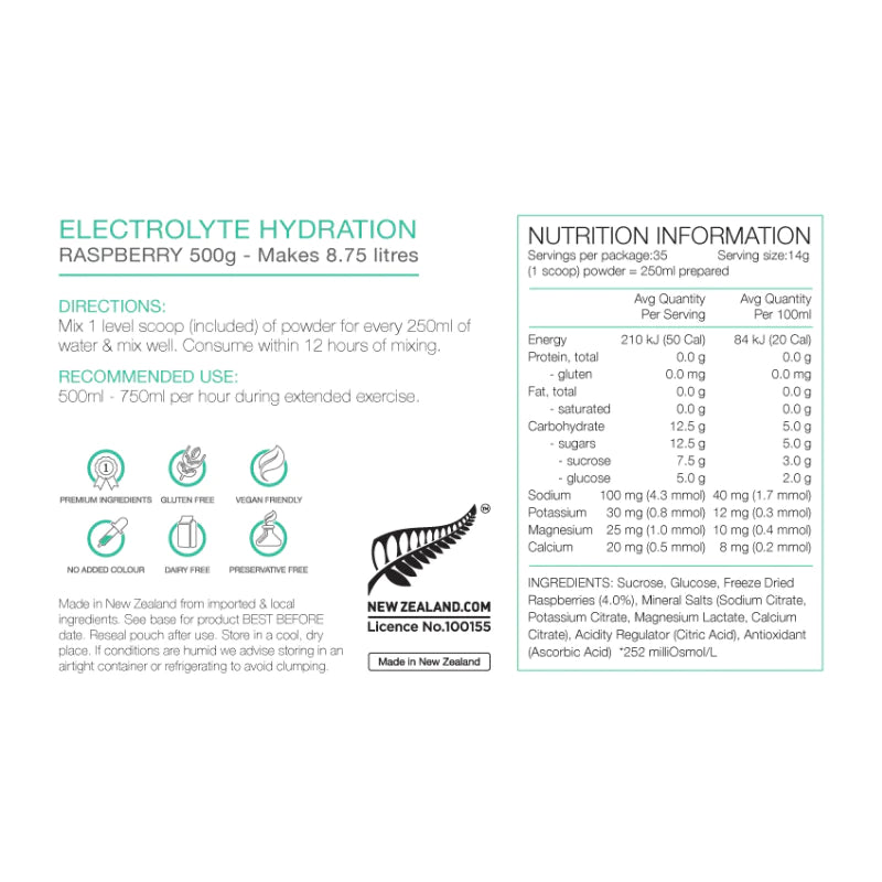 PURE ELECTROLYTE HYDRATION 500G