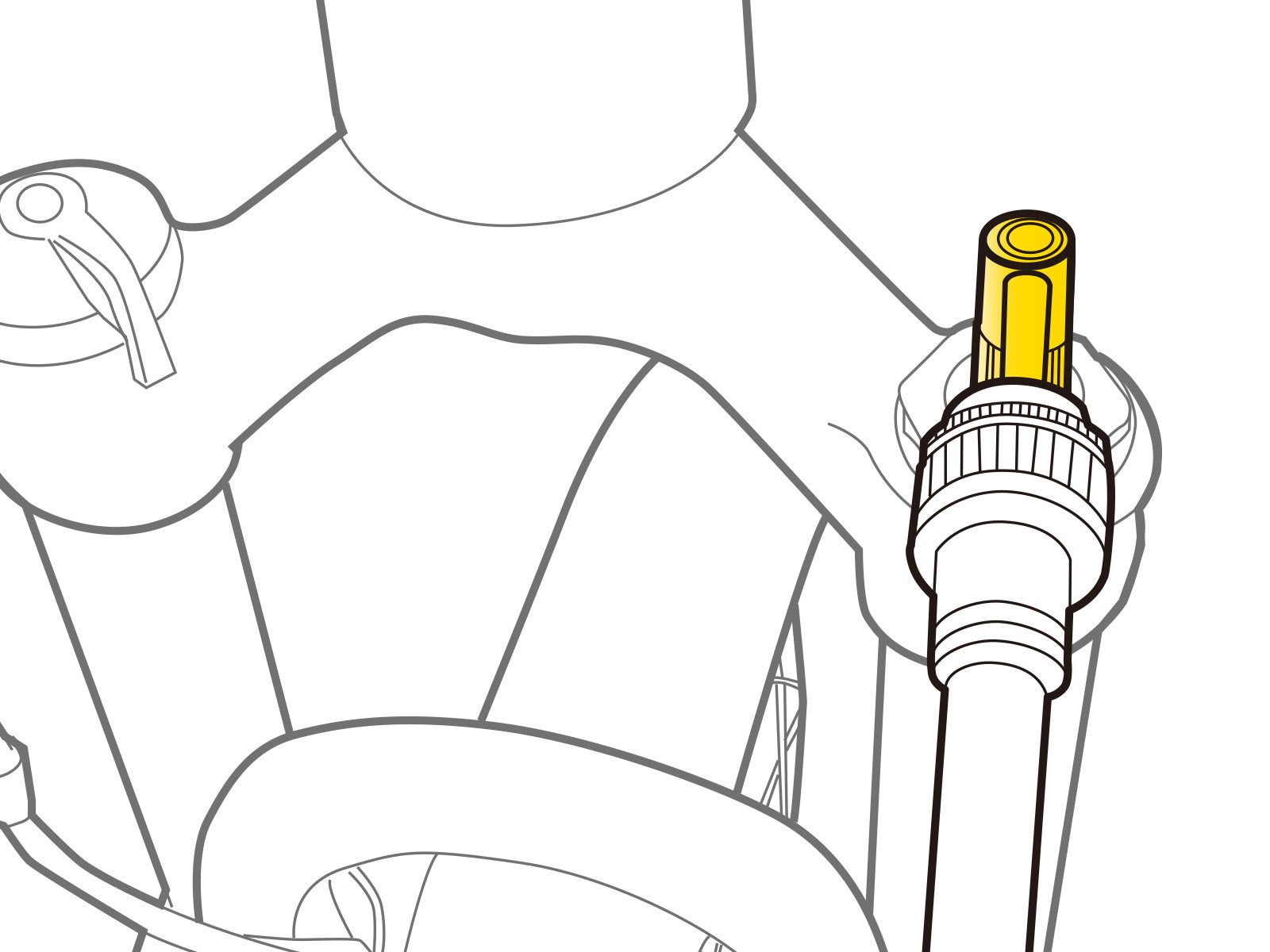 TOPEAK PRESSURE-RITE SCHRADER VALVE ADAPTER