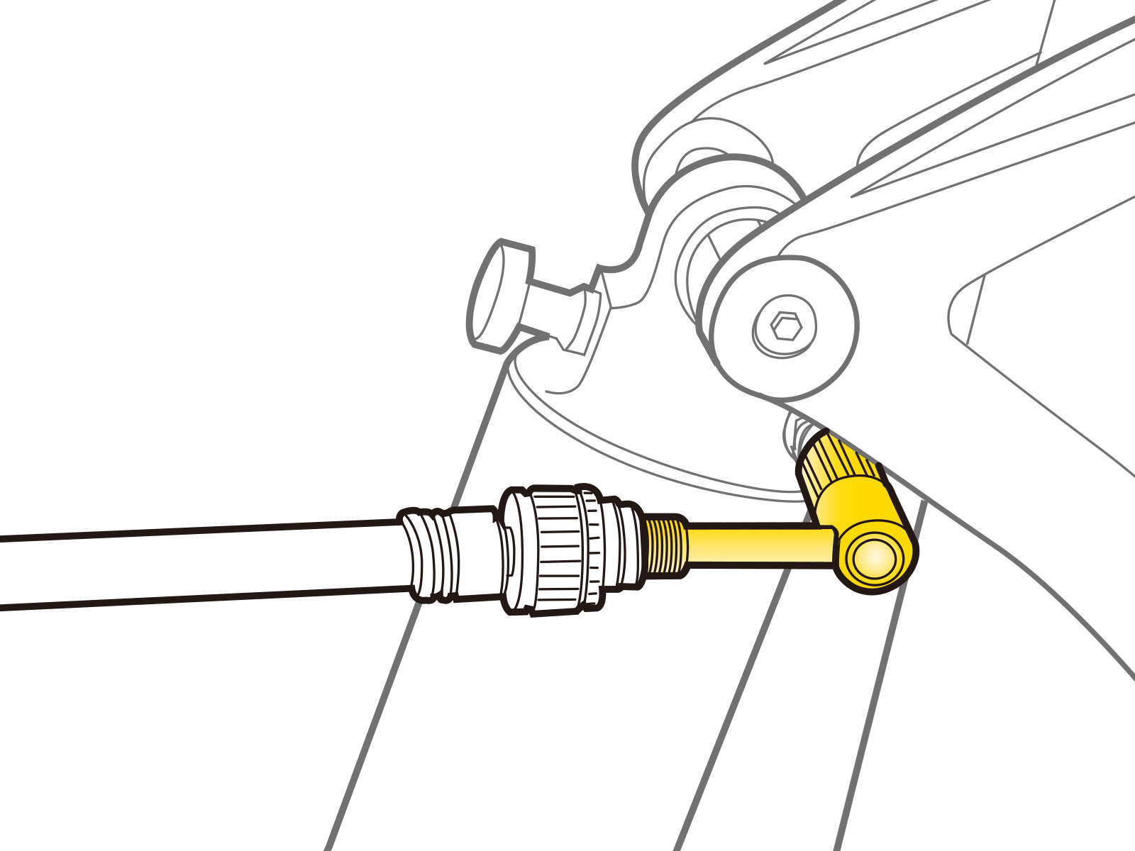 TOPEAK PRESSURE-RITE SCHRADER VALVE ADAPTER