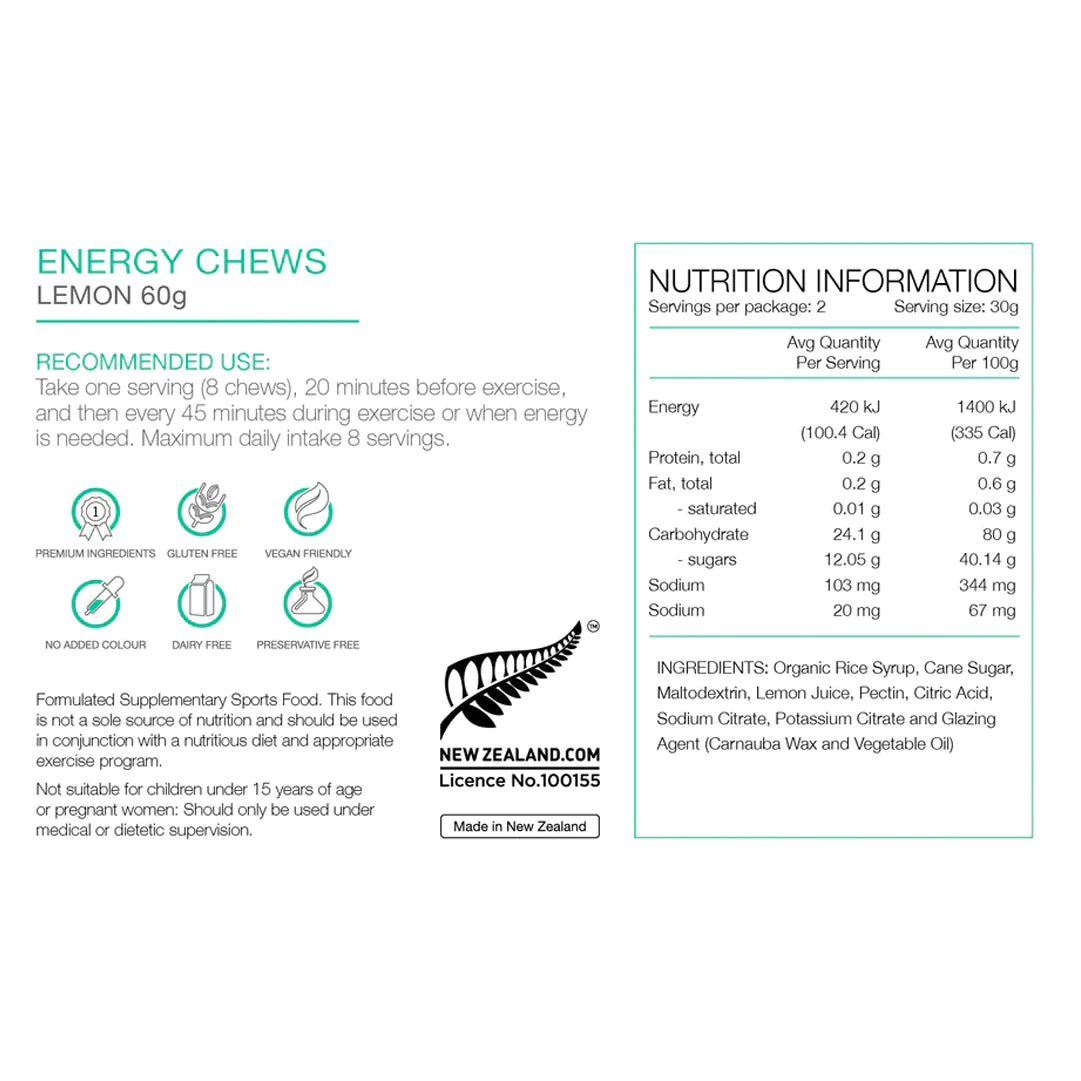 PURE ENERGY CHEW 60G